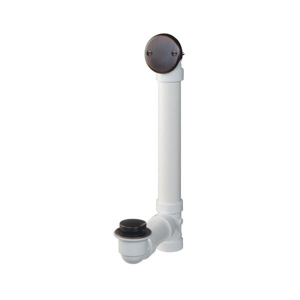 Foot Lok Stop Style Bath Drain,  Venetian Bronze