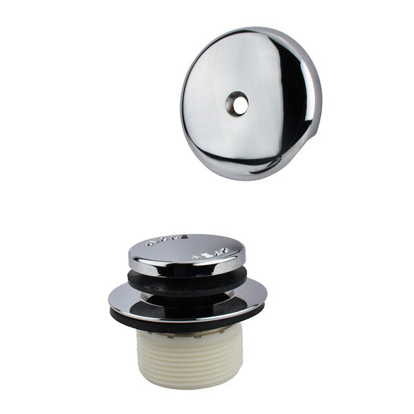 Foot Lok Stop Bathtub Drain Trim Kit,  Polished Chrome