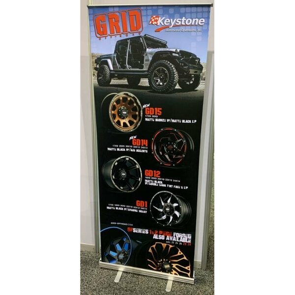 2020 Grid Off Road Wheel RollUp Banner