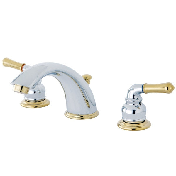 Widespread Bathroom Faucet,  Chrome/Polished Brass