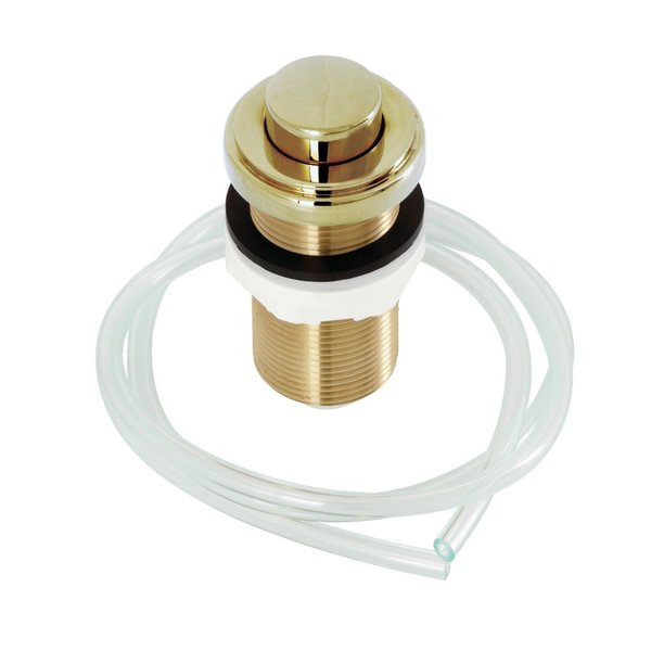 Garbage Disposal Air Switch Button,  Polished Brass