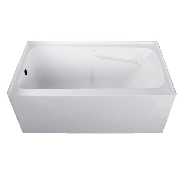 Alcove Bathtubs,  54 L,  30 W,  White,  Acrylic
