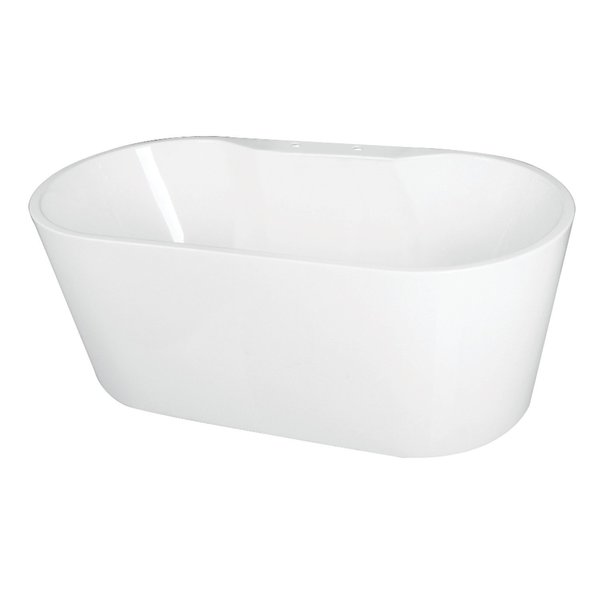 Freestanding Bathtubs,  51.19 L,  27.38 W,  White,  Acrylic