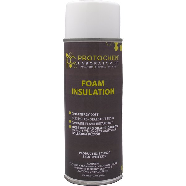 Insulation Spray Foam Sealant,  12 oz,  Aerosol Can,  12 PK