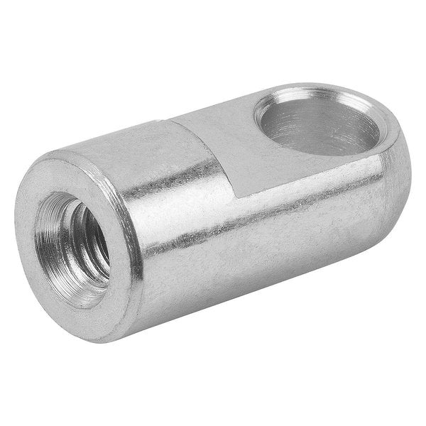 Rod End,  Steel,  Zinc Plated,  M3.5 Thrd Sz,  6 mm Thrd Lg,  15 mm Overall Lg
