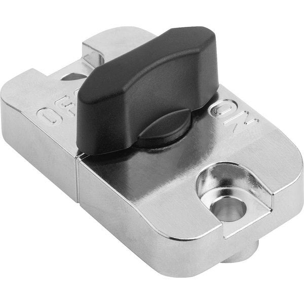 Sliding Clamp Oblong Hole Zinc,  Black,  Comp:Thermoplastic T=6