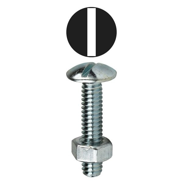Stove Bolt Kit,  Carbon Steel,  Zinc Plated Finish,  110 PCS