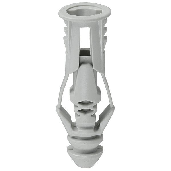 Triple-Grip Screw Anchor,  1 3/16 in L,  Polyethylene