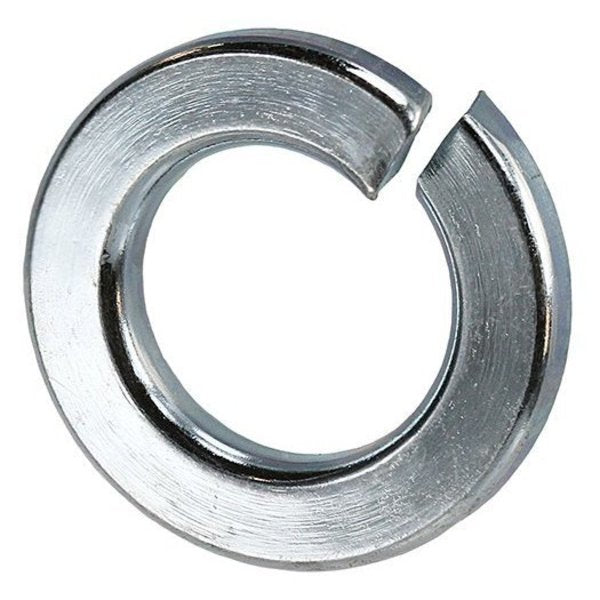 Split Lock Washer,  Fits Bolt Size 3/8 in Spring Steel,  Zinc Plated Finish,  100 PK