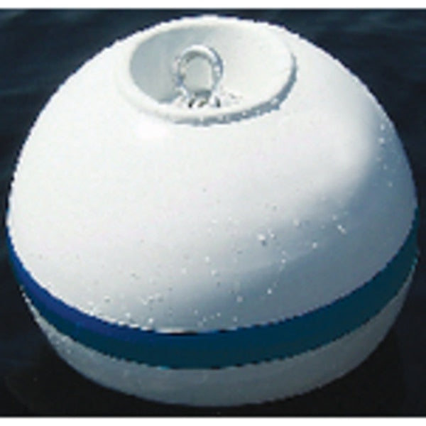 Sur-Moor Shackle Buoy - White With Blue Reflective Striping