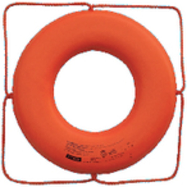 Jim-Buoy Closed Cell Foam U.S.C.G. Approved Life Ring w Rope Molded In