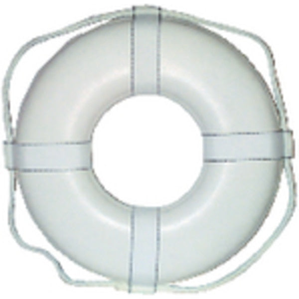Jim-Buoy Closed Cell Foam U.S.C.G. Approved Life Ring w Webbing Straps