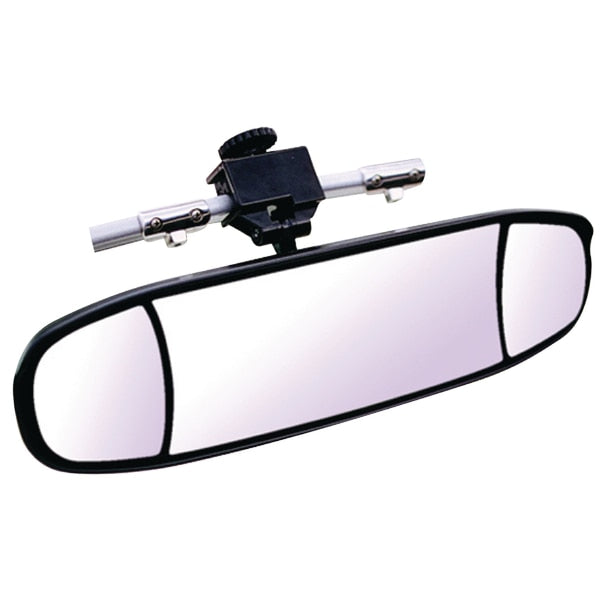 Black Multi Lens Extreme Boat Mirror,  20" W x 7" H