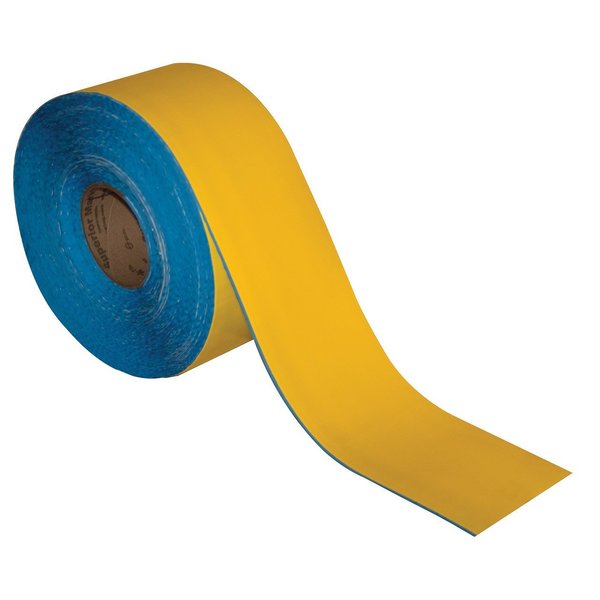 Floor Marking Tape,  4in x 100Ft ,  Yellow