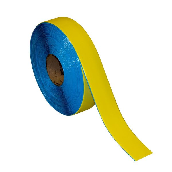 Floor Marking Tape,  2in x 100Ft ,  Yellow