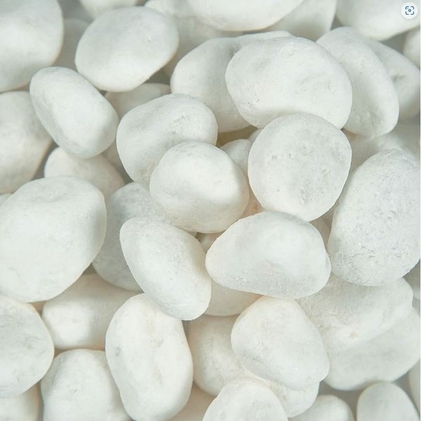 Himalayan White Natural Pebbles 0.5 cu. Ft . per Bag 0.75 in. to 1.25 in. Bagged Landscape Rock
