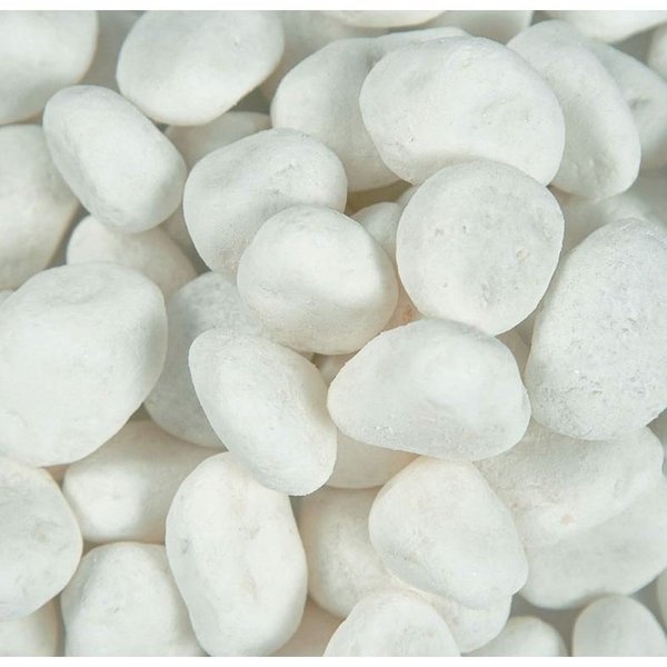 Himalayan White Natural Pebbles 0.5 cu. Ft . per Bag 1 in. to 2 in. Bagged Landscape Rock