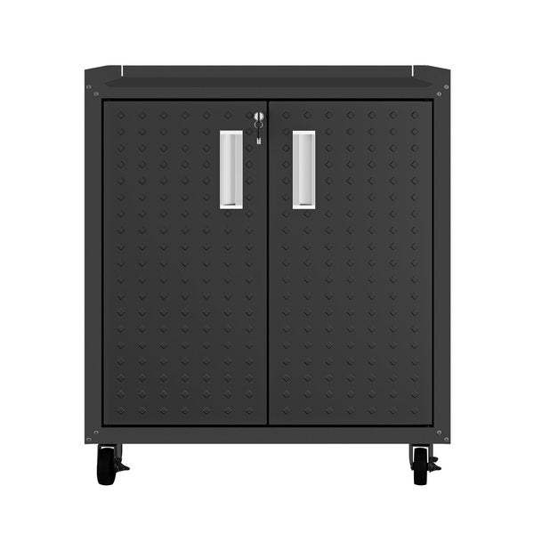 Fortress 31.5" Mobile Garage Cabinet with Shelves