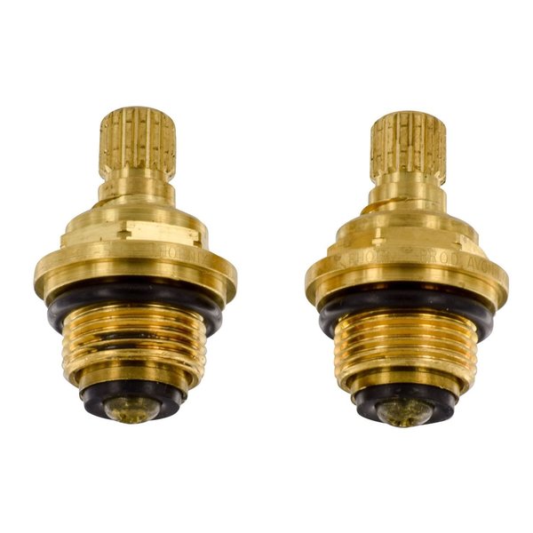 COMPRESSION STEMS,  RIGHT & LEFT,  BRASS