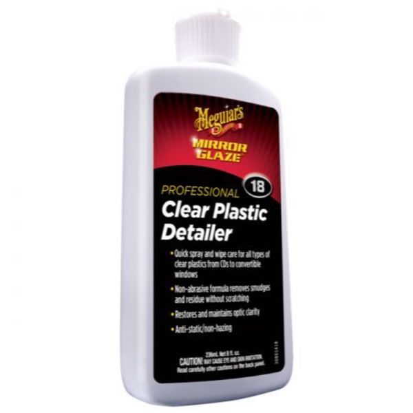 CLEAR PLASTIC CLNR/POLISH 8-OZ SPRY