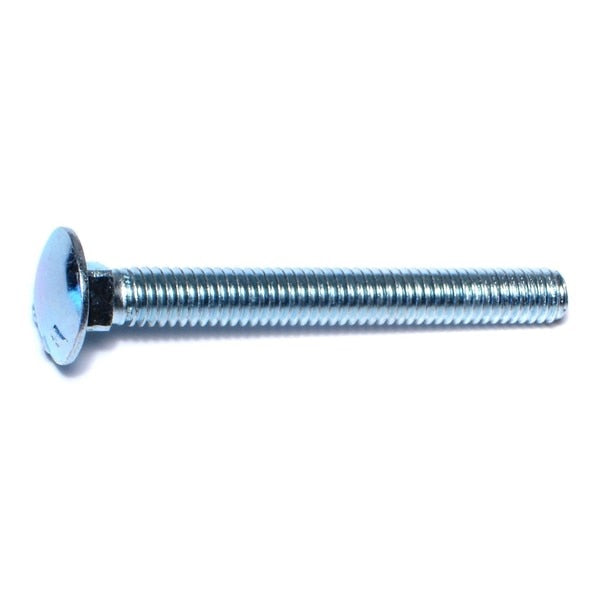 5/16"-18 x 2-3/4" Zinc Plated Grade 2 / A307 Steel Coarse Thread Carriage Bolts 100PK