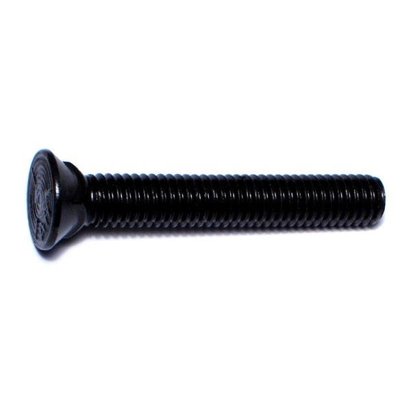 3/8"-16 x 2-1/2" Plain Grade 5 Steel Coarse Thread Flat Head Plow Bolts 50PK
