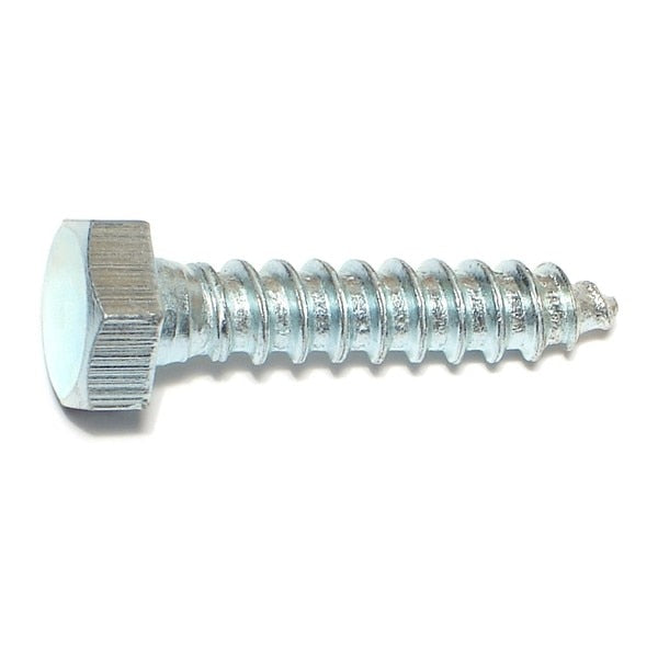 Lag Screw,  5/16 in,  1-1/2 in,  Steel,  Zinc Plated Hex Hex Drive,  100 PK