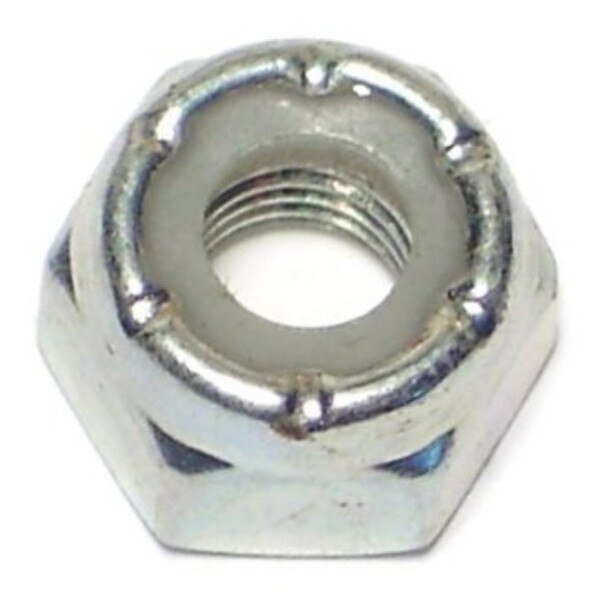 Nylon Insert Lock Nut,  1/4"-28,  Steel,  Grade 2,  Zinc Plated,  100 PK