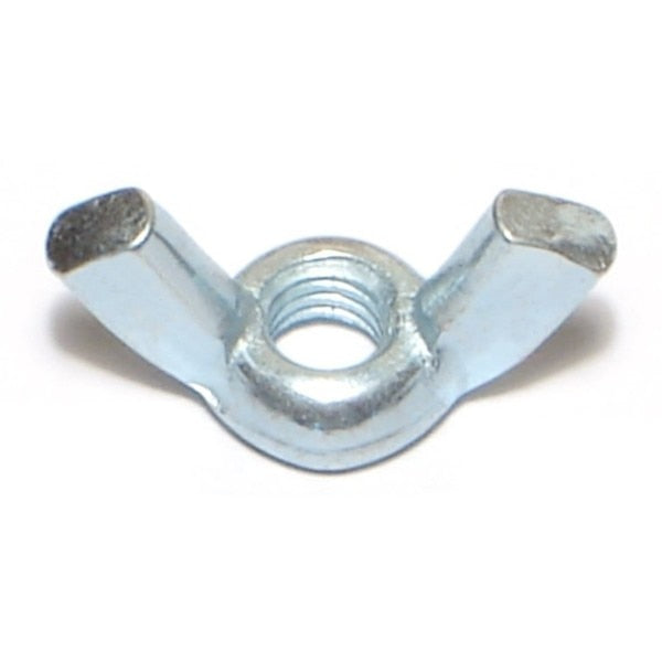Wing Nut,  #10-32,  Steel,  Zinc Plated,  100 PK