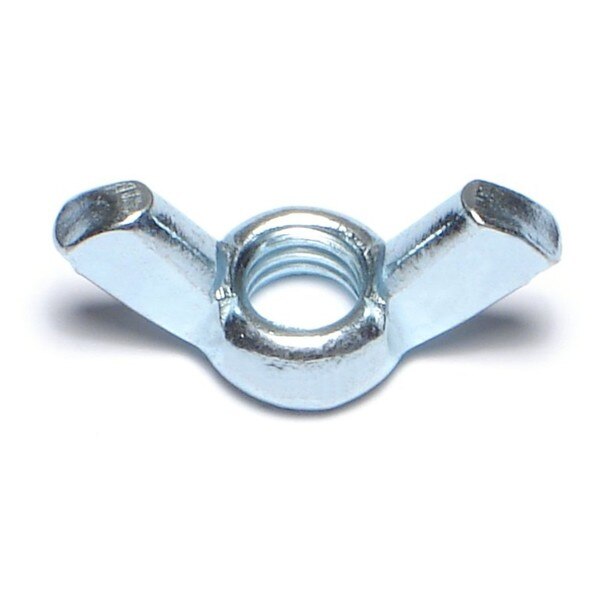 Wing Nut,  5/16"-18,  Steel,  Zinc Plated,  100 PK