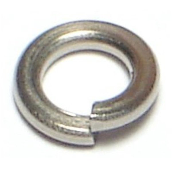 Split Lock Washer, Fits Bolt Size3/16 in (#10)18-8 Stainless Steel, PlainFinish, 100 PK