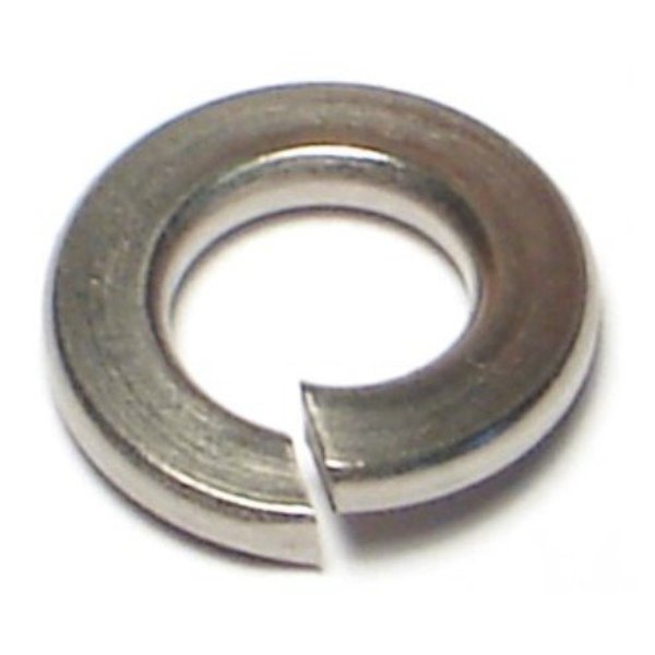 Split Lock Washer, Fits Bolt Size1/4 in (#14)18-8 Stainless Steel, PlainFinish, 100 PK