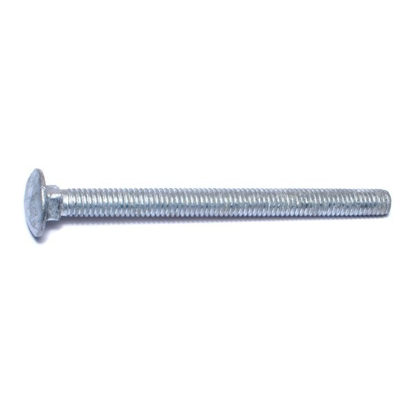 5/16"-18 x 4" Hot Dip Galvanized Grade 2 / A307 Steel Coarse Thread Carriage Bolts 50PK