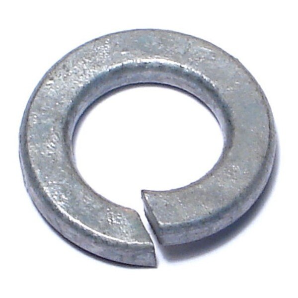Split Lock Washer, Fits Bolt Size1/2 inSteel, GalvanizedFinish, 100 PK