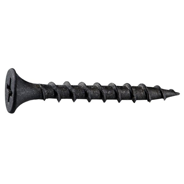 Drywall Screw,  #6 x 1-1/4 in,  Steel Flat Head Phillips Drive,  8000 PK