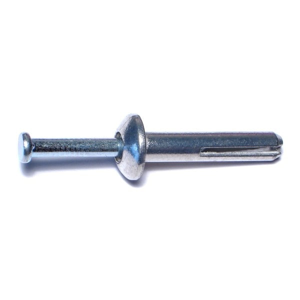 Nail Drive Anchor,  1/4" Dia.,  1-1/4" L,  Steel Zinc Plated,  1500 PK