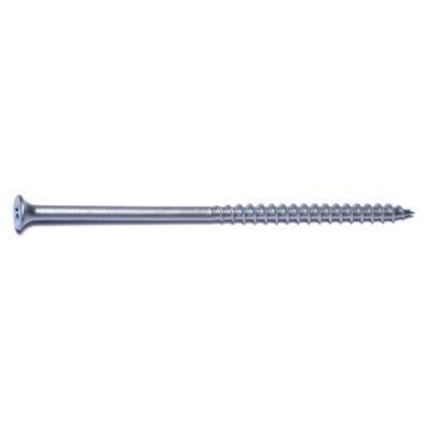 Deck Screw,  #10 x 4-1/2 in,  Steel Flat Head Phillips Drive,  500 PK