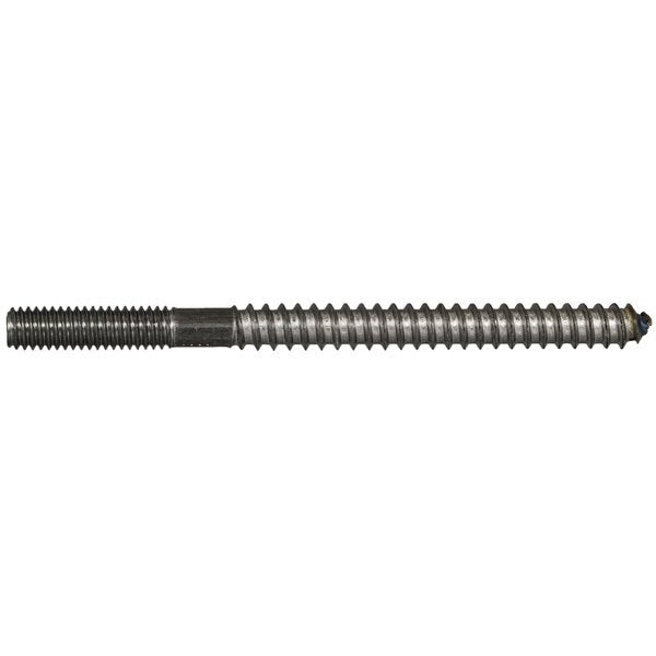 Hanger Bolt,  5/16 in Thread to 5/16"-18 Thread,  4 1/2 in,  Steel,  Plain Finish,  50 PK