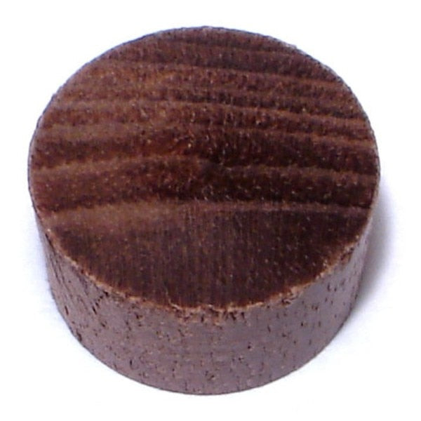 1/2" Walnut Wood Flat Head Plugs 100PK