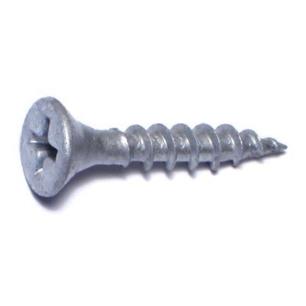 Deck Screw,  #7 x 1 in,  Steel Flat Head Phillips Drive,  1300 PK