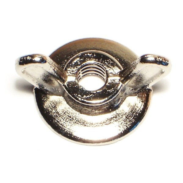 Wing Nut,  1/4"-20,  Zinc Alloy,  Zinc Plated,  100 PK