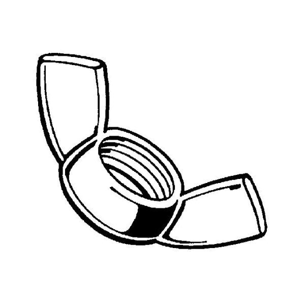 Wing Nut,  M16-2.00,  Stainless Steel,  2 PK