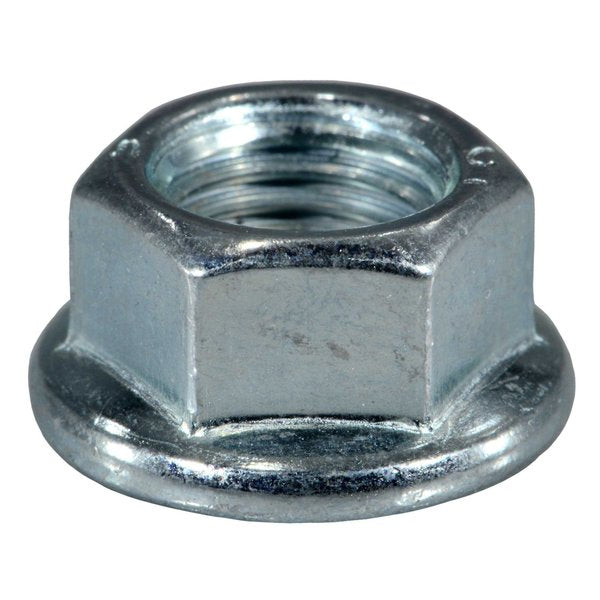 Flange Nut,  M10-1.25,  Steel,  Class 10,  Zinc Plated,  20 PK
