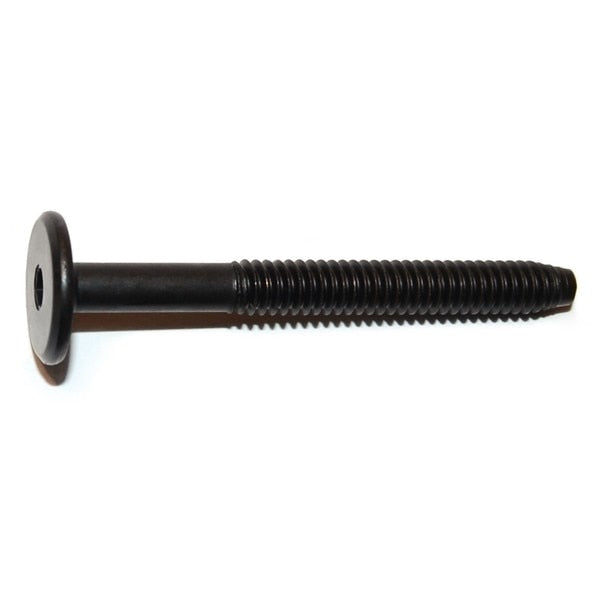 1/4"-20 x 2.36" Black Steel Coarse Thread Joint Connectior Bolts 10PK