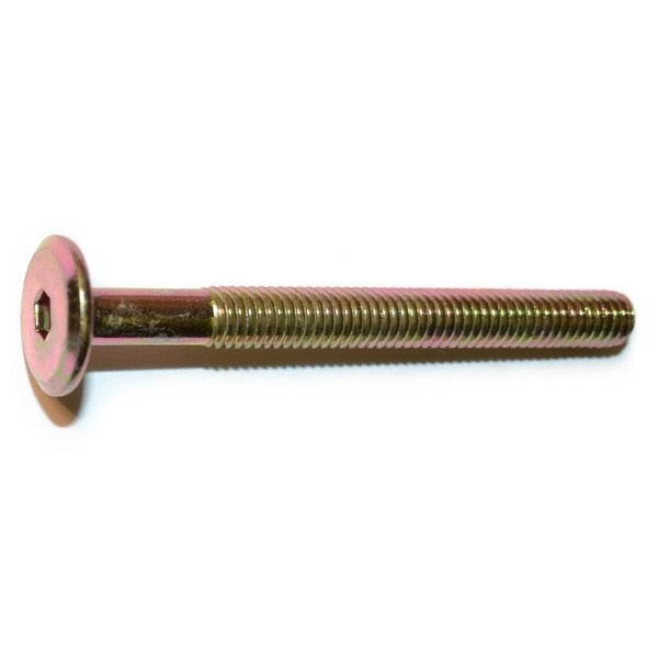 6mm-1.00 x 60mm Zinc Plated Steel Coarse Thread Joint Connector Bolts 8PK