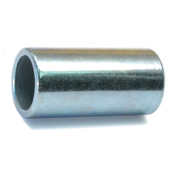Round Spacer,  Steel,  1 in Overall Lg,  3/8 in Inside Dia