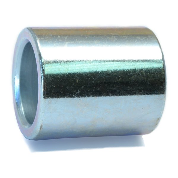 Round Spacer,  Steel,  1 in Overall Lg,  5/8 in Inside Dia