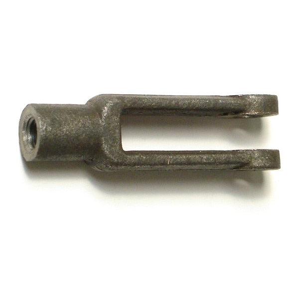Yoke End,  Steel,  1/4"-28 Thrd Sz,  2" Overall Lg,  2 PK