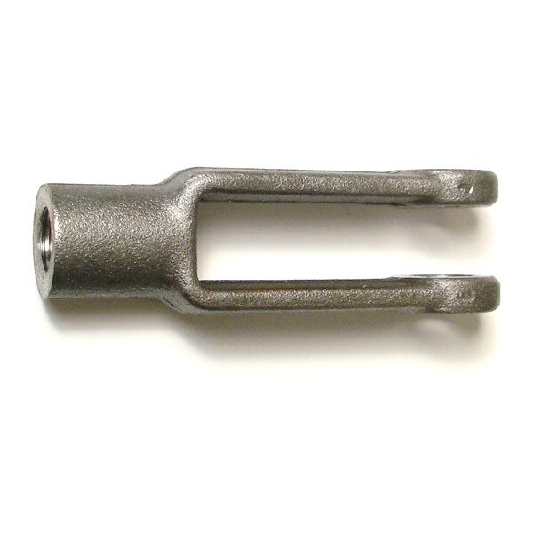 Yoke End,  Steel,  7/16"-20 Thrd Sz,  2-1/2" Overall Lg,  2 PK