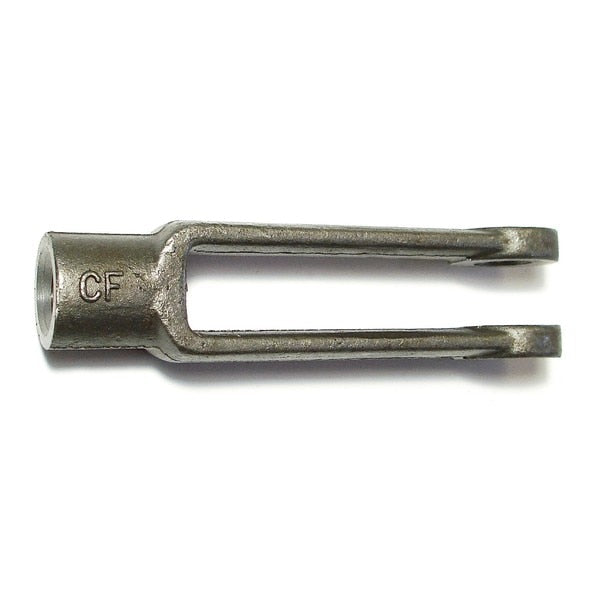 Yoke End,  Steel,  5/8"-18 Thrd Sz,  4-15/16" Overall Lg,  2 PK